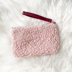 Ipsy December 2020 Fuzzy Pink Cosmetics Travel Bag